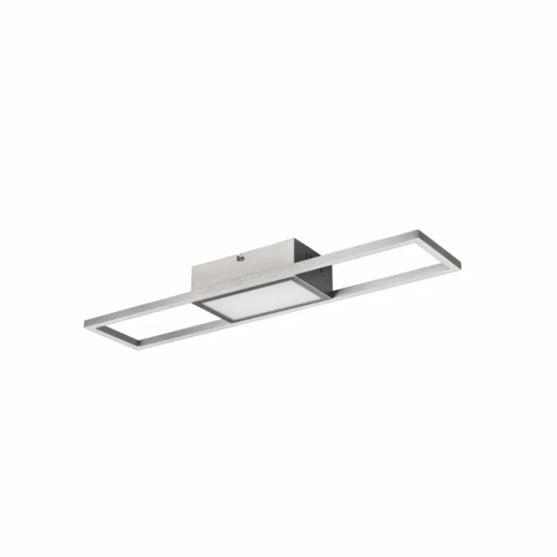 Luminaires Reality Plafonnier Reality Rigido LED Nickel mat, 1 lumière, Télécommandes* Éclairage Led