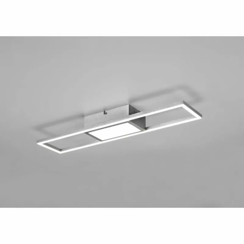 Luminaires Reality Plafonnier Reality Rigido LED Nickel mat, 1 lumière, Télécommandes* Éclairage Led