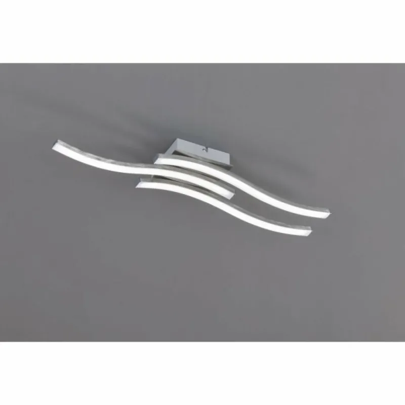 Luminaires Reality Plafonnier Reality ROUTE LED Nickel mat, 3 lumières* Éclairage Led