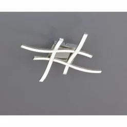 Luminaires Reality Plafonnier Reality ROUTE LED Nickel mat, 4 lumières* Éclairage Led