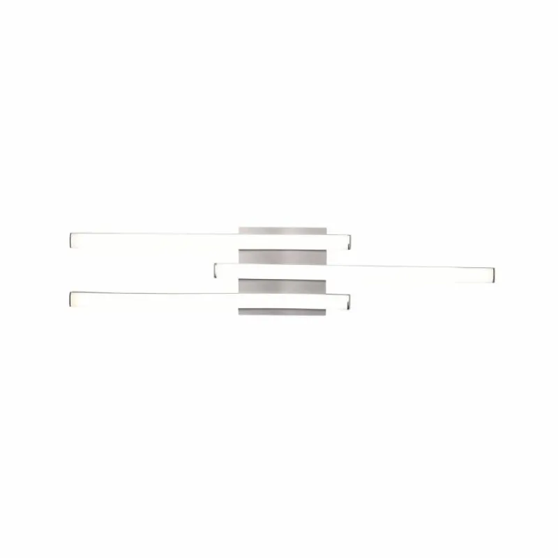 Luminaires Reality Plafonnier Reality Route LED Nickel mat, 3 lumières* Éclairage Led