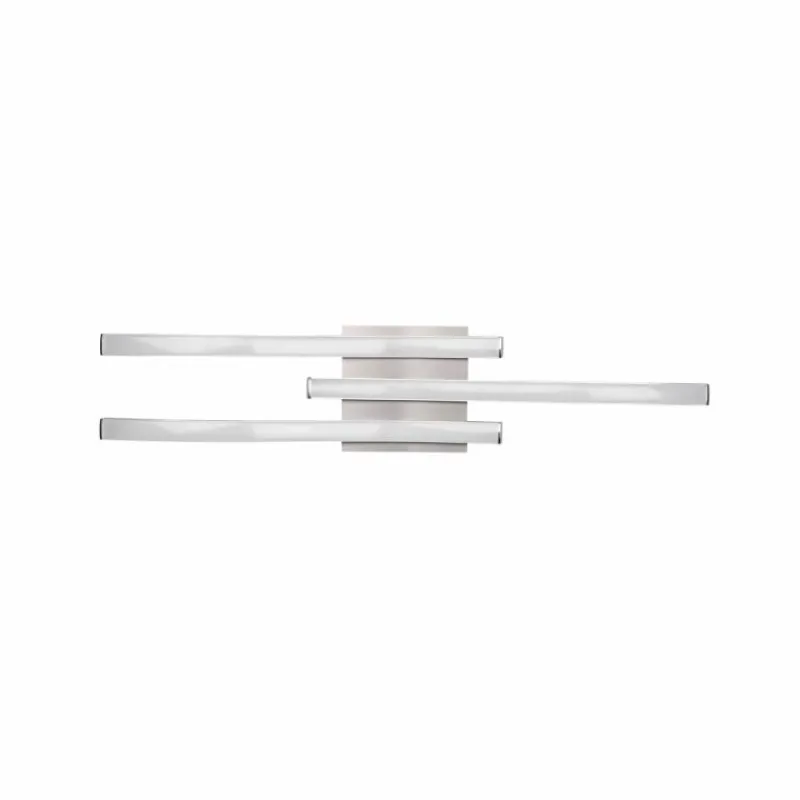 Luminaires Reality Plafonnier Reality Route LED Nickel mat, 3 lumières* Éclairage Led