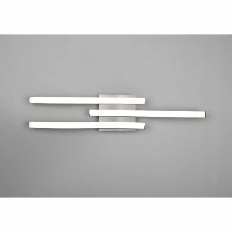 Luminaires Reality Plafonnier Reality Route LED Nickel mat, 3 lumières* Éclairage Led