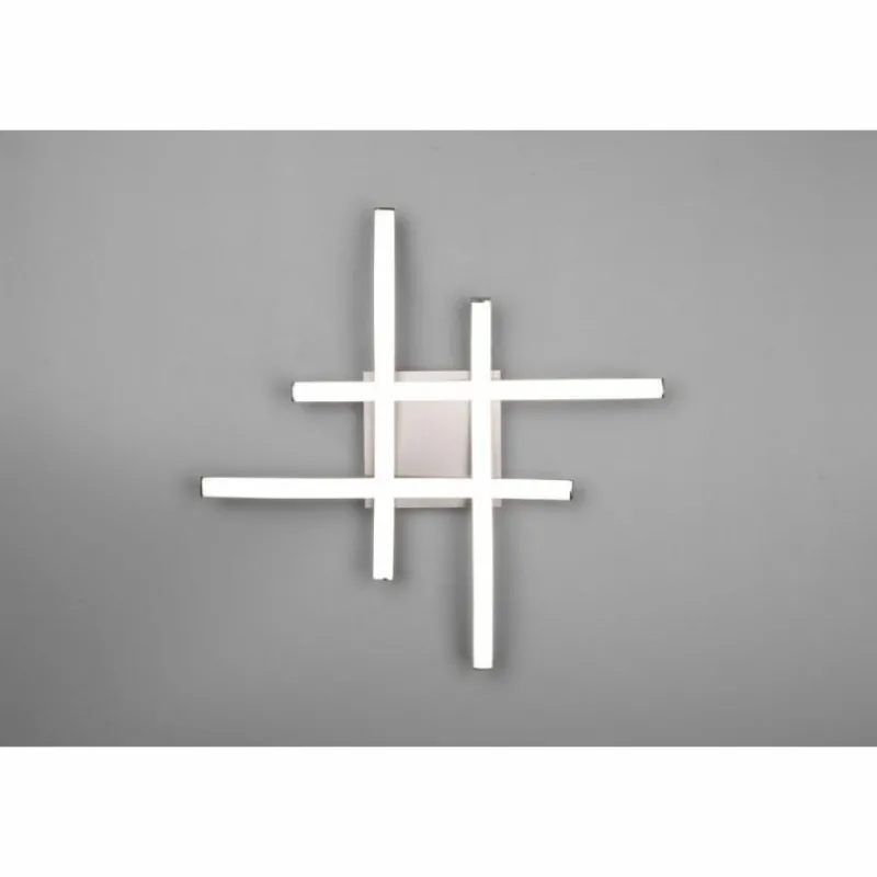 Luminaires Reality Plafonnier Reality Route LED Nickel mat, 4 lumières* Éclairage Led