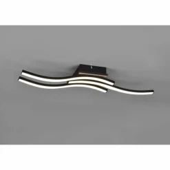 Lampes En Bois-Luminaires Reality Plafonnier Reality Route LED Couleur bois, Noir, 3 lumières