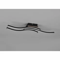 Lampes En Bois-Luminaires Reality Plafonnier Reality Route LED Couleur bois, Noir, 3 lumières