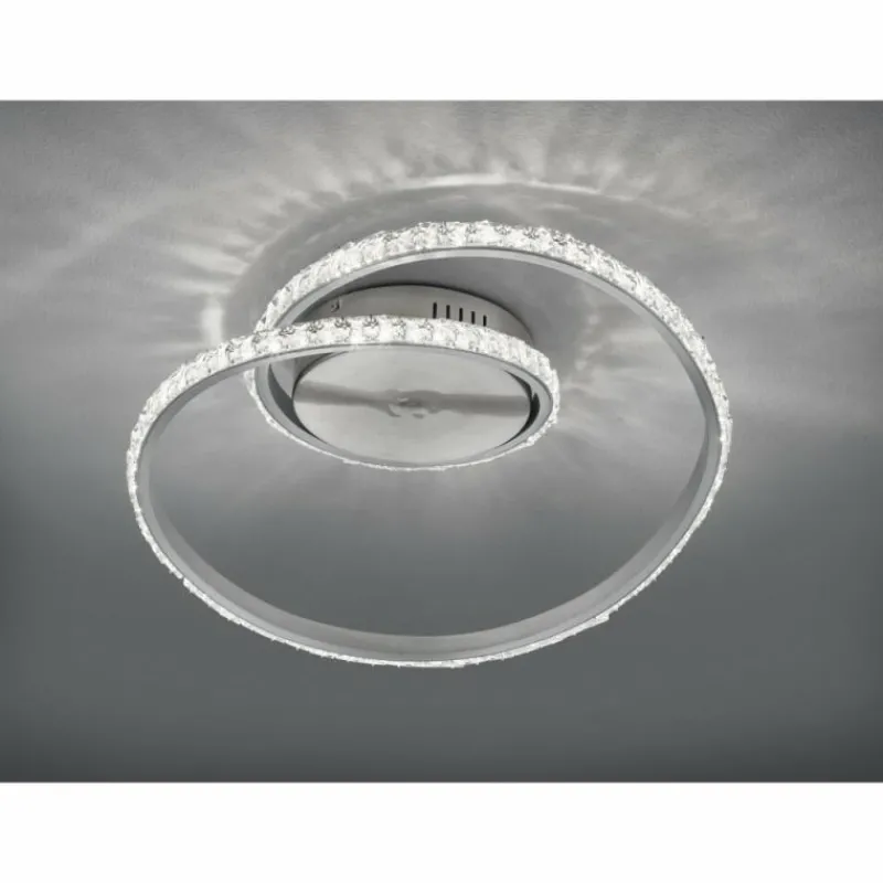 Luminaires Reality Plafonnier Reality Rubin LED Aluminium, 1 lumière, Télécommandes, Changeur de couleurs* Éclairage Led