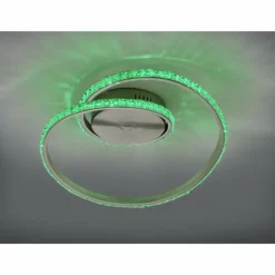 Luminaires Reality Plafonnier Reality Rubin LED Aluminium, 1 lumière, Télécommandes, Changeur de couleurs* Éclairage Led