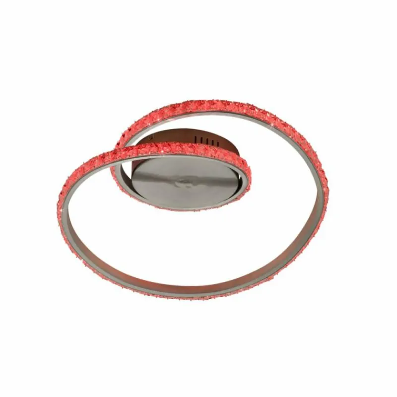 Luminaires Reality Plafonnier Reality Rubin LED Aluminium, 1 lumière, Télécommandes, Changeur de couleurs* Éclairage Led