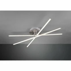 Luminaires Reality Plafonnier Reality STRADA LED Nickel mat, 3 lumières, Télécommandes, Changeur de couleurs* Éclairage Led