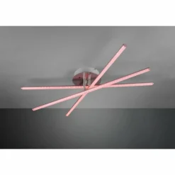 Luminaires Reality Plafonnier Reality STRADA LED Nickel mat, 3 lumières, Télécommandes, Changeur de couleurs* Éclairage Led