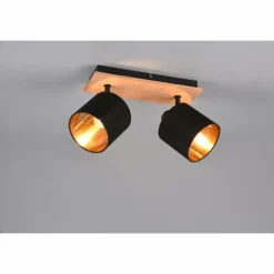 Lampes Dorées-Luminaires Reality Plafonnier Reality Tommy Écru, Noir, 2 lumières