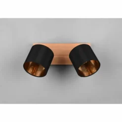 Lampes Dorées-Luminaires Reality Plafonnier Reality Tommy Écru, Noir, 2 lumières