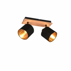 Lampes Dorées-Luminaires Reality Plafonnier Reality Tommy Écru, Noir, 2 lumières