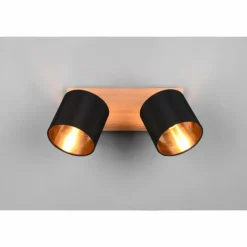 Lampes Dorées-Luminaires Reality Plafonnier Reality Tommy Écru, Noir, 2 lumières