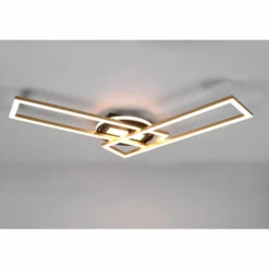 Luminaires Reality Plafonnier Reality Twister LED Laiton, 1 lumière, Télécommandes* Éclairage Led