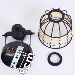 hofstein Plafonnier Recinto Noir, 1 lumière