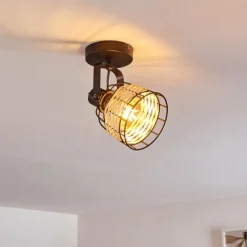 hofstein Plafonnier Recinto Noir, 1 lumière