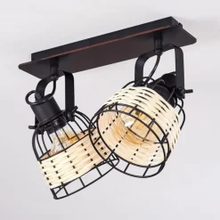 hofstein Plafonnier Recinto Noir, 2 lumières