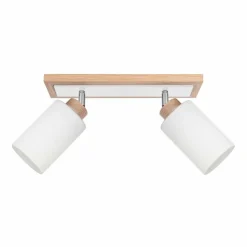 hofstein Plafonnier Represita Bois clair, 2 lumières