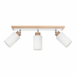 Lampes En Bois-hofstein Plafonnier Represita Bois clair, 3 lumières
