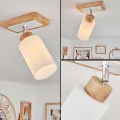 hofstein Plafonnier Represita Écru, Blanc, 1 lumière