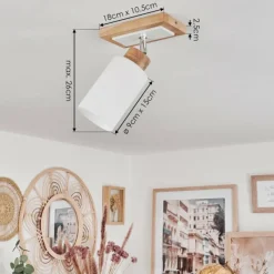 hofstein Plafonnier Represita Écru, Blanc, 1 lumière