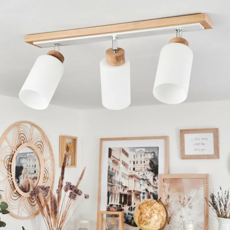 Luminaires Scandinaves-hofstein Plafonnier Represita Écru, Blanc, 3 lumières