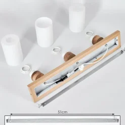 Luminaires Scandinaves-hofstein Plafonnier Represita Écru, Blanc, 3 lumières