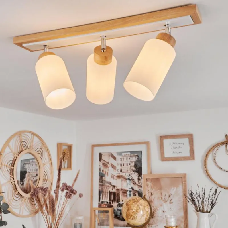 Luminaires Scandinaves-hofstein Plafonnier Represita Écru, Blanc, 3 lumières