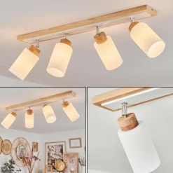 Luminaires Scandinaves-hofstein Plafonnier Represita Écru, Blanc, 4 lumières