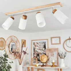 Luminaires Scandinaves-hofstein Plafonnier Represita Écru, Blanc, 4 lumières