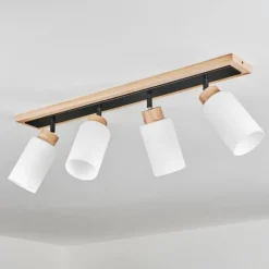 Luminaires Scandinaves-hofstein Plafonnier Represita Écru, Noir, 4 lumières