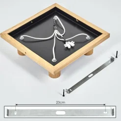 Luminaires Scandinaves-hofstein Plafonnier Represita Écru, Noir, 4 lumières