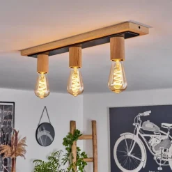 Luminaires Scandinaves-hofstein Plafonnier Represita Écru, Noir, 3 lumières