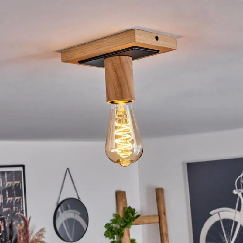 Luminaires Scandinaves-hofstein Plafonnier Represita Écru, Noir, 1 lumière