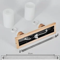 Luminaires Scandinaves-hofstein Plafonnier Represita Noir, 2 lumières