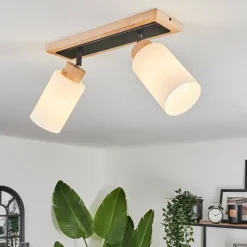 Luminaires Scandinaves-hofstein Plafonnier Represita Noir, 2 lumières