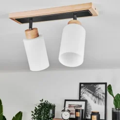 Luminaires Scandinaves-hofstein Plafonnier Represita Noir, 2 lumières