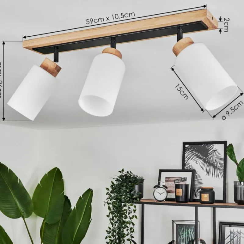 Luminaires Scandinaves-hofstein Plafonnier Represita Noir, 3 lumières