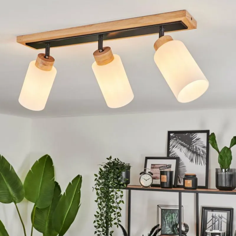 Luminaires Scandinaves-hofstein Plafonnier Represita Noir, 3 lumières
