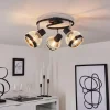 Style Boho-Chic-hofstein Plafonnier Revsbotn Chrome, Noir, 3 lumières