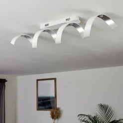 hofstein Plafonnier Rezat LED Blanc, 1 lumière