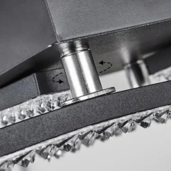 hofstein Plafonnier Rheinfelden LED Noir, 1 lumière