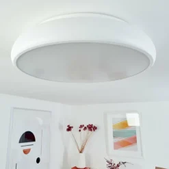 hofstein Plafonnier Rhone LED Blanc, 1 lumière, Changeur de couleurs