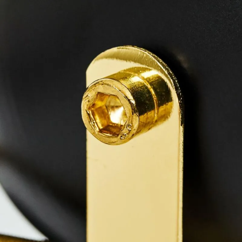 Lampes Industrielles-hofstein Plafonnier Rialey Laiton, Noir, 2 lumières