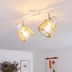 hofstein Plafonnier Rieti Blanc, 2 lumières