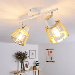 hofstein Plafonnier Rieti Blanc, 2 lumières