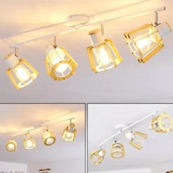 hofstein Plafonnier Rieti Blanc, 4 lumières