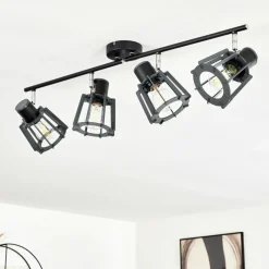 hofstein Plafonnier Rieti Noir, 4 lumières* Spots Et Projecteurs